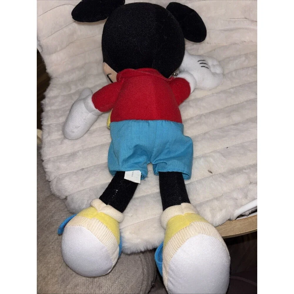 Vintage Disney Mickey Mouse Dress Up Learning Plush Activity Edu Toy 1990